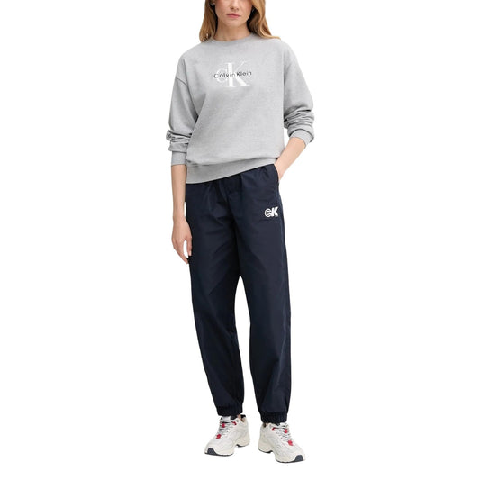 Calvin Klein Jeans Pantaloni Sportivi Donna Blu Tasche Anteriori Poliestere 100% Autunno Inverno LV047C627G