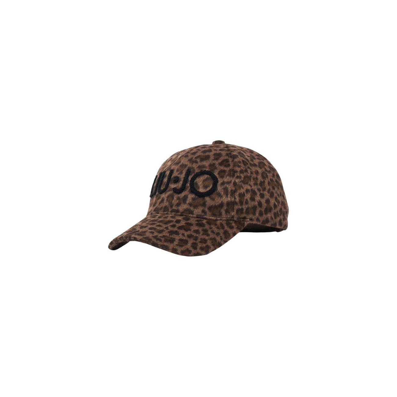 Cappello visiera Liu-Jo leopardato ecopelliccia 2F6048 T6089. Cappellino invernale da donna animalier marrone effetto pelliccia con logo ricamato Liu-Jo e chiusura posteriore con automatici.