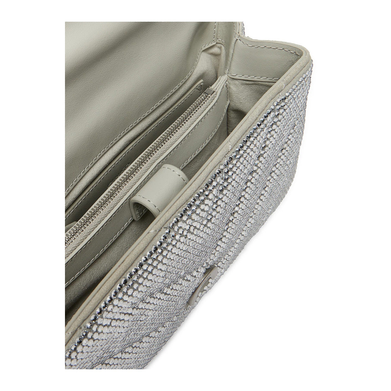 Pinko Women's Handbag in Silver - Glamorous Italian Style