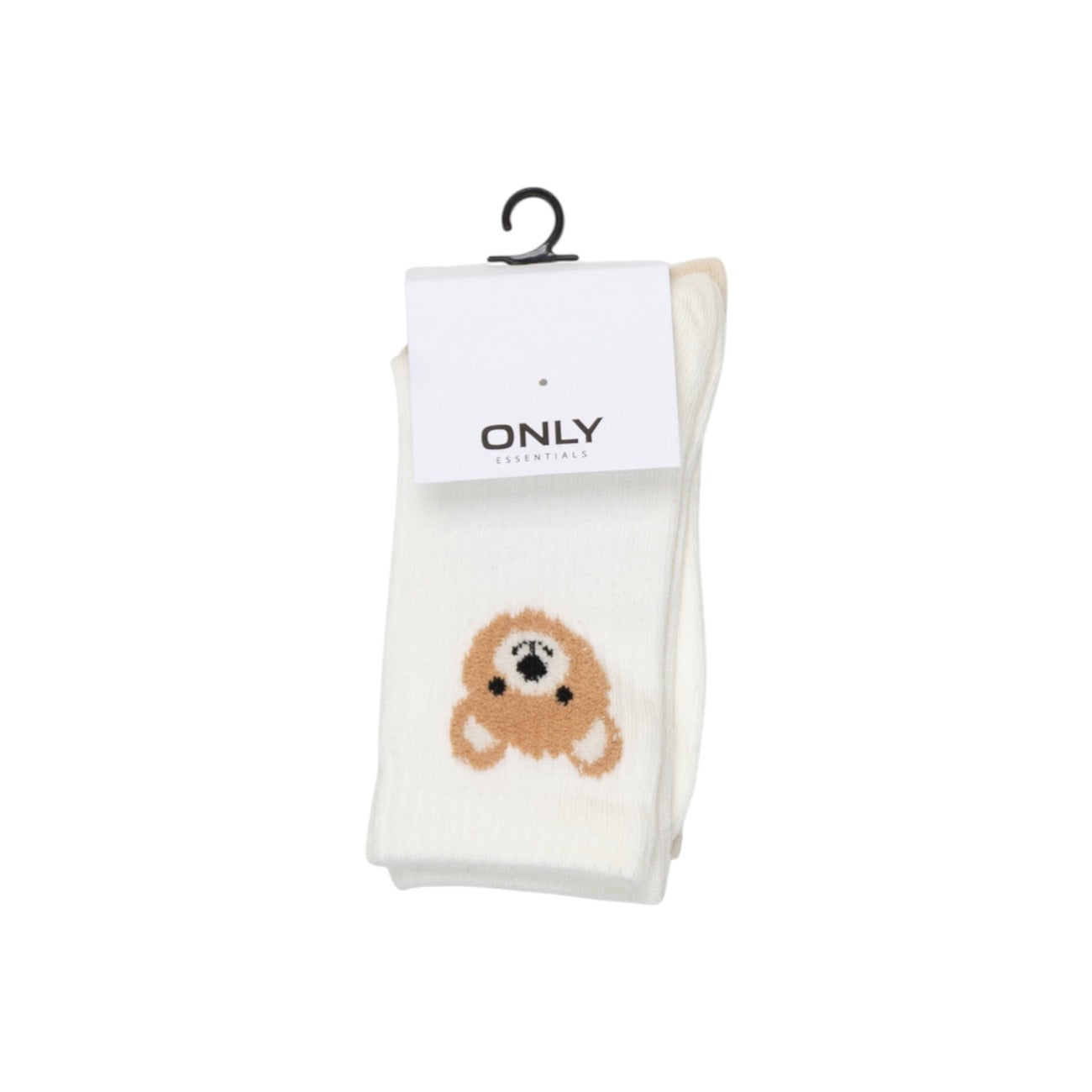 Only Calze Donna Nere con Stampa - Calze Cotone Poliestere Elastan