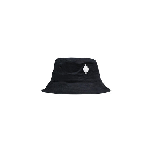 County of Milan Bucket Hat; 100% cotone, ricamo a contrasto, traspirante, design urbano. L'icona dello streetwear per le tue giornate all'aperto. Vista frontale laterale 