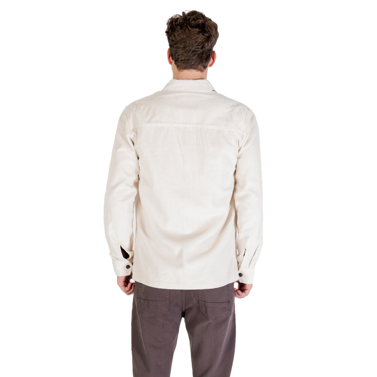 Gianni Lupo Camicia Uomo Bianco Manica Lunga Bottoni Scollo Tondo Colletto Classico Tasche Anteriori 70% Cotone 30% Poliestere Primavera/Estate GL7820S