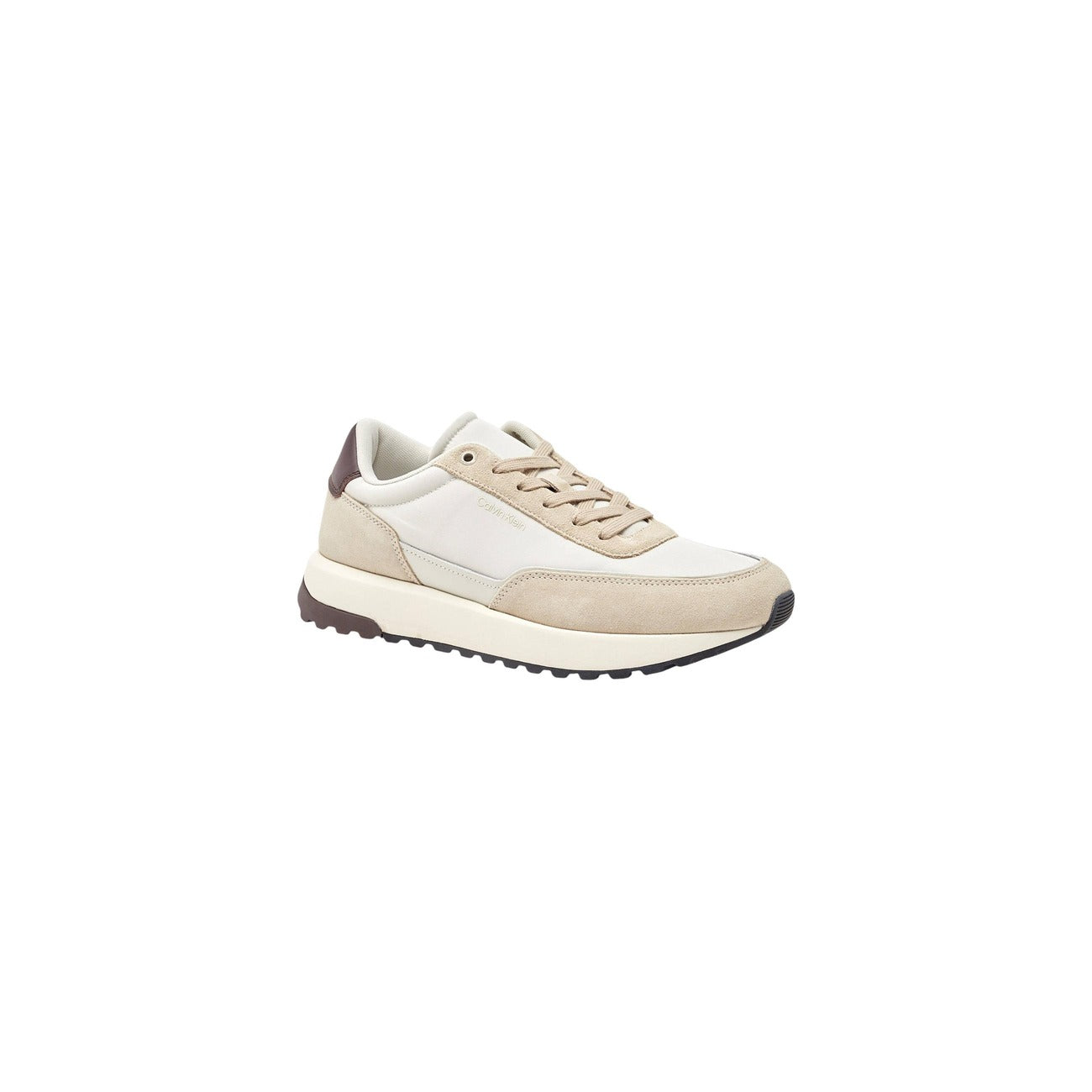 Calvin Klein Sneakers Uomo Grigio Lacci Scarpe Basse Sportive Pelle 100% Autunno Inverno HM0HM01714