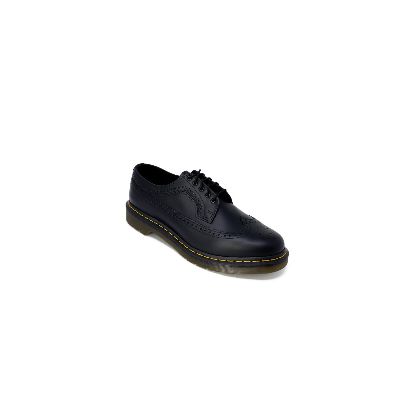 Scarpe stringate Dr. Martens BROGUE 3989 in pelle smooth uomo nere con lacci 100% pelle - vista laterale frontale