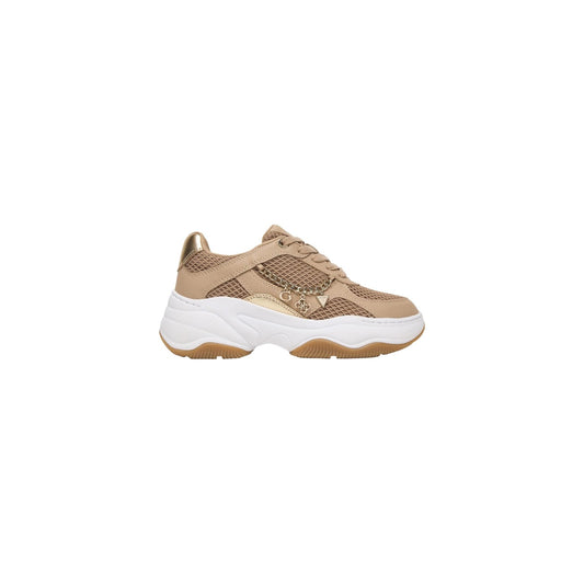 Sneakers Guess donna beige con fibbia scarpe basse sportive 40% poliestere 60% poliuretano - vista laterale
