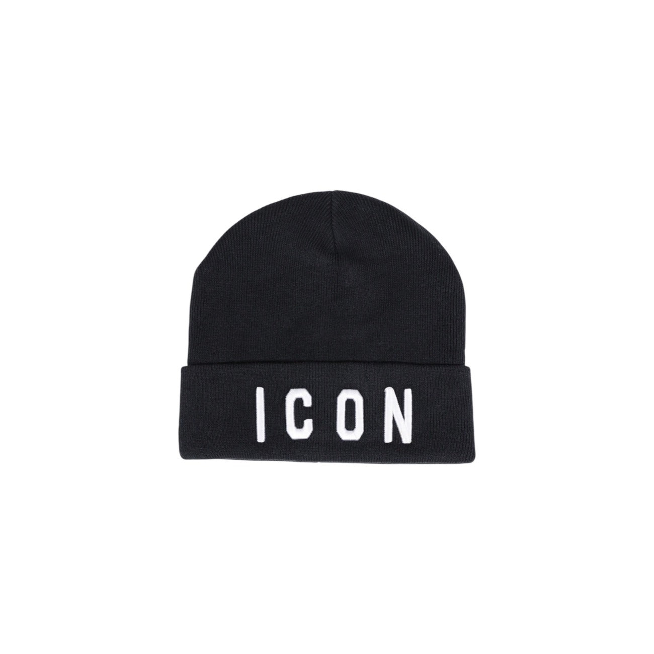 Cappello Unisex Icon Nero Stampa 100% Acrilico - Stile Casual Autunno/Inverno