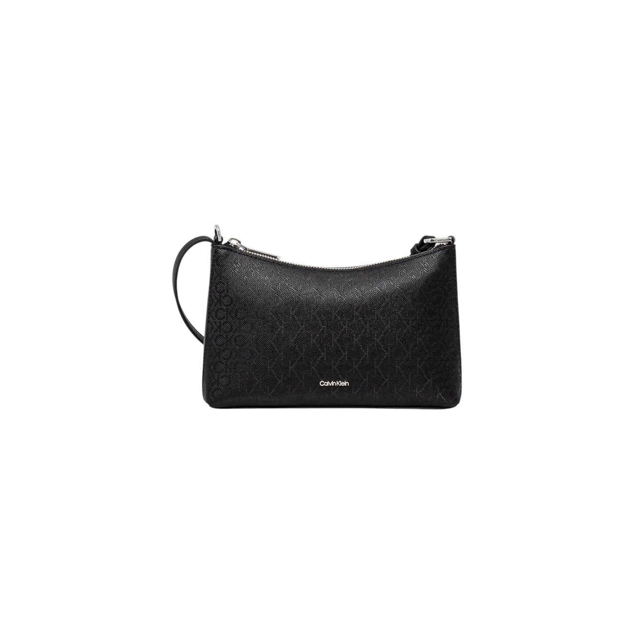 Calvin Klein Women's Black Shoulder Bag - Zippered Bag with Internal Pockets