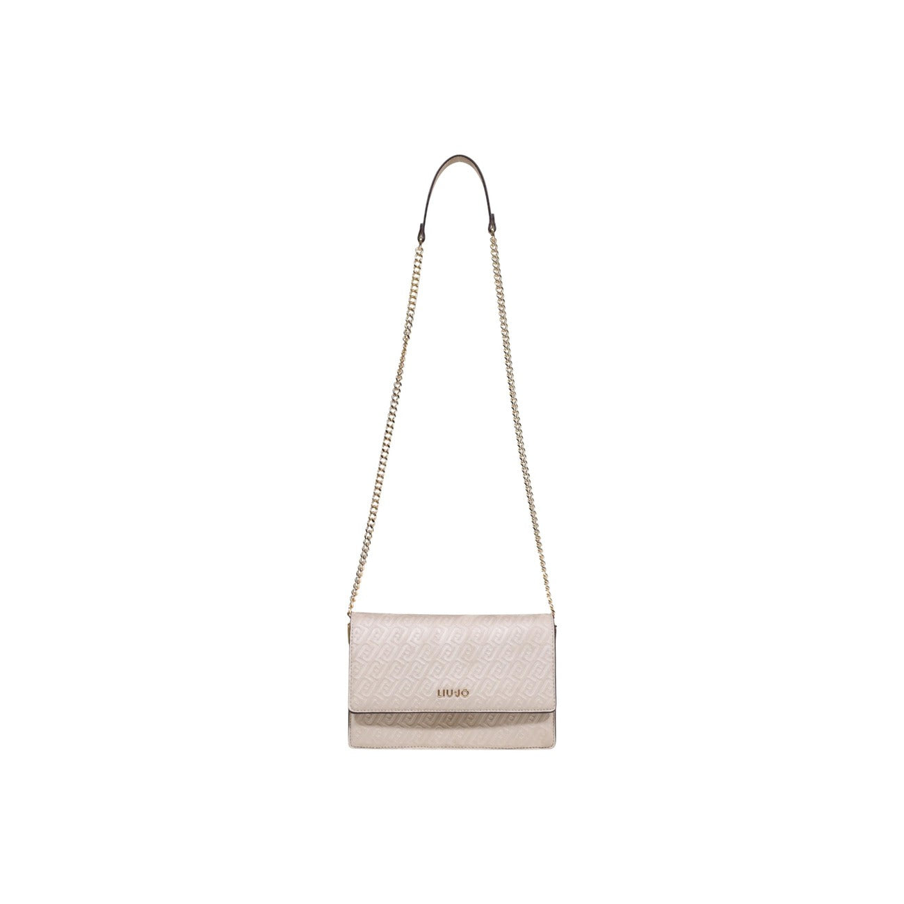Borsa Liu Jo donna grigia con tracolla 100% poliestere - vista frontale con tracolla
