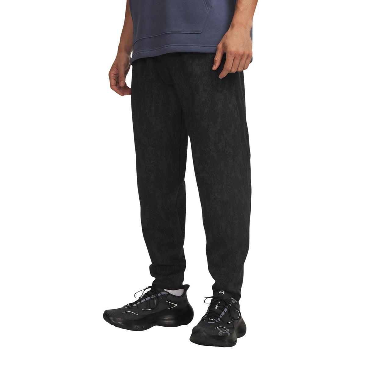 Pantaloni jogger uomo Under Armour – Pantaloni tuta neri in pile elasticizzato e traspirante 6013427.