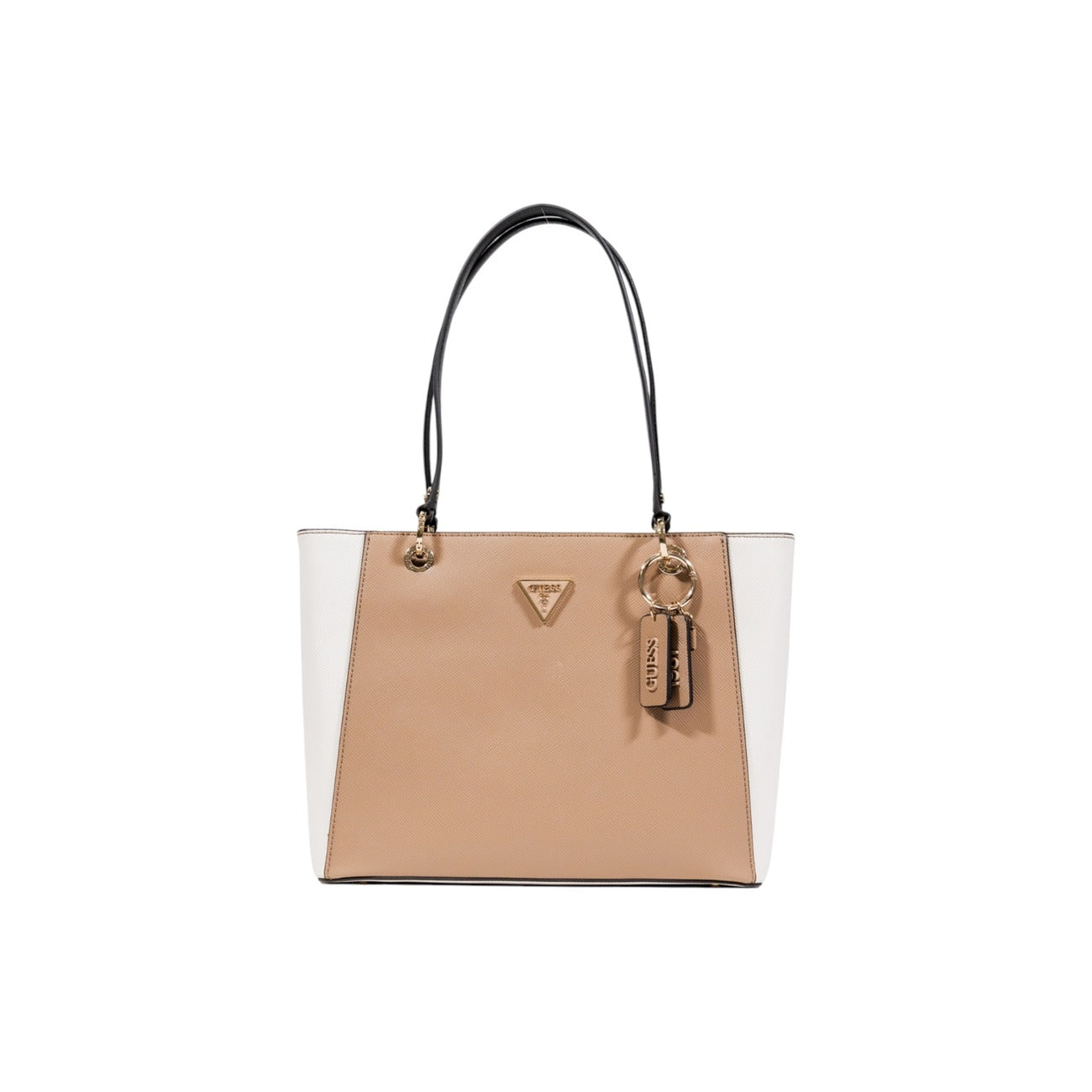 Guess Borsa Donna Nera in Poliuretano 100% a Mano con Cerniera Tasche Interne 25x30x9 cm HWZG96 72250
