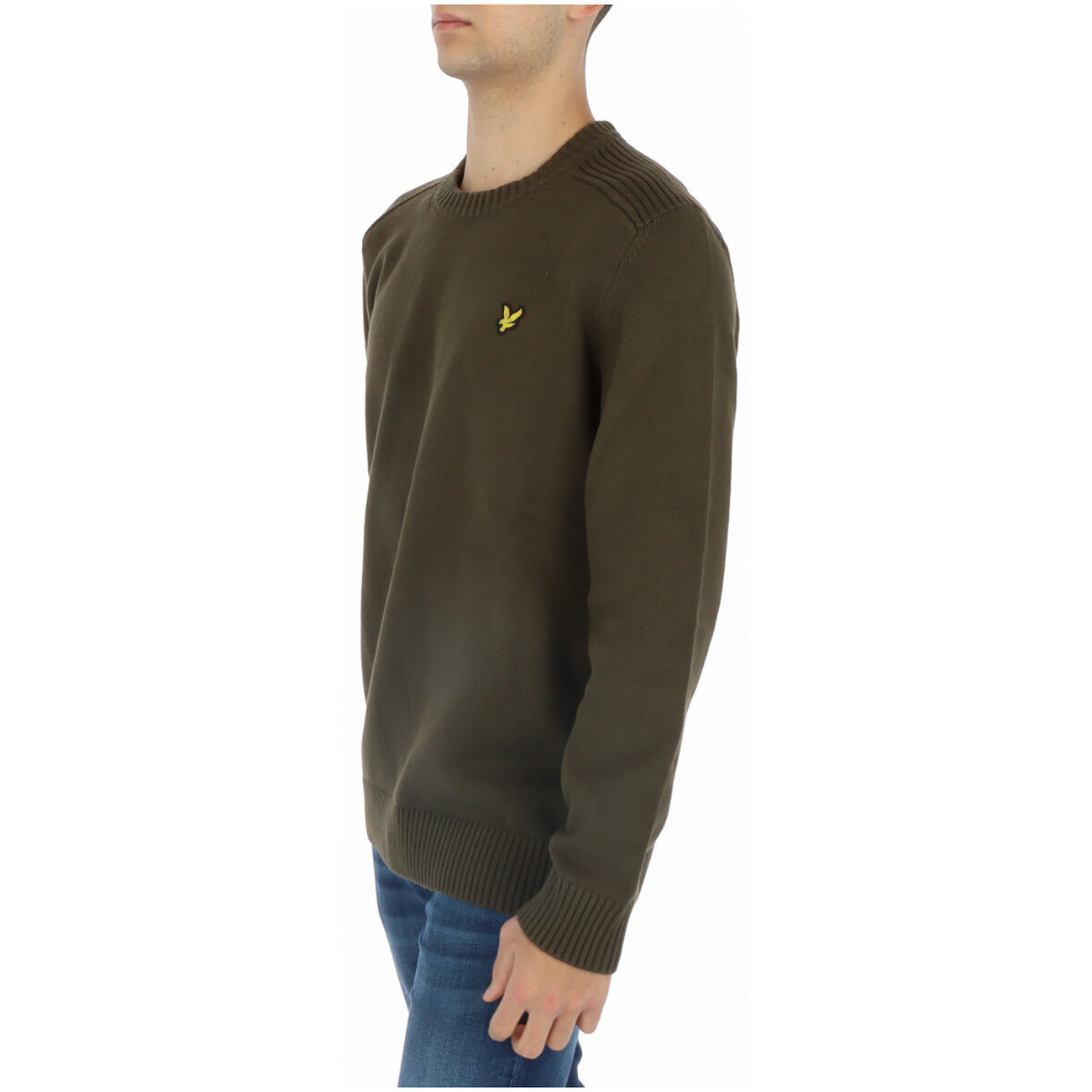 Lyle & Scott Maglia Uomo Verde Stampa Manica Lunga Cotone 100% Autunno Inverno KN1925V
