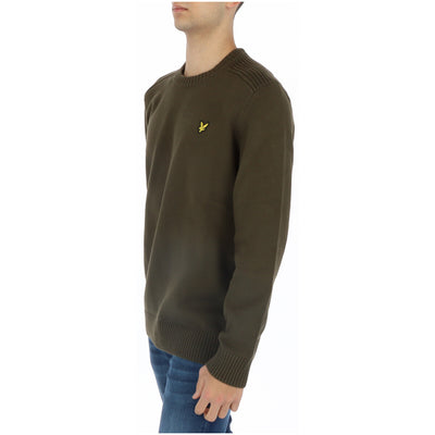 Lyle & Scott Maglia Uomo Verde Stampa Manica Lunga Cotone 100% Autunno Inverno KN1925V