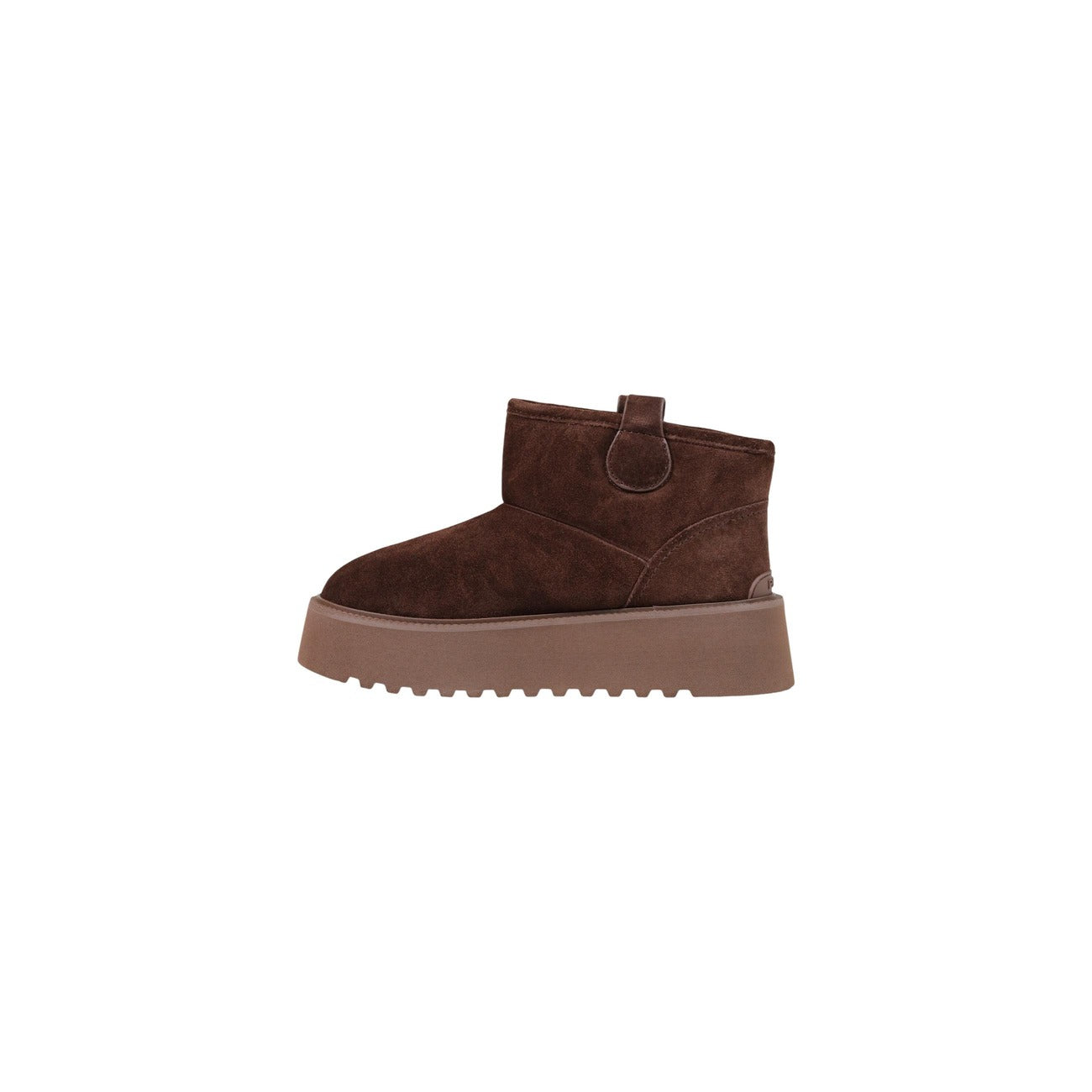 Stivaletti Pinko MARTINA 08 marroni scamosciati donna SD0575P002. Ankle boots in pelle suede marrone con suola alta 5 cm con carroarmato, cerniera zip laterale e logo Pinko in metallo, scarpe invernali da donna.