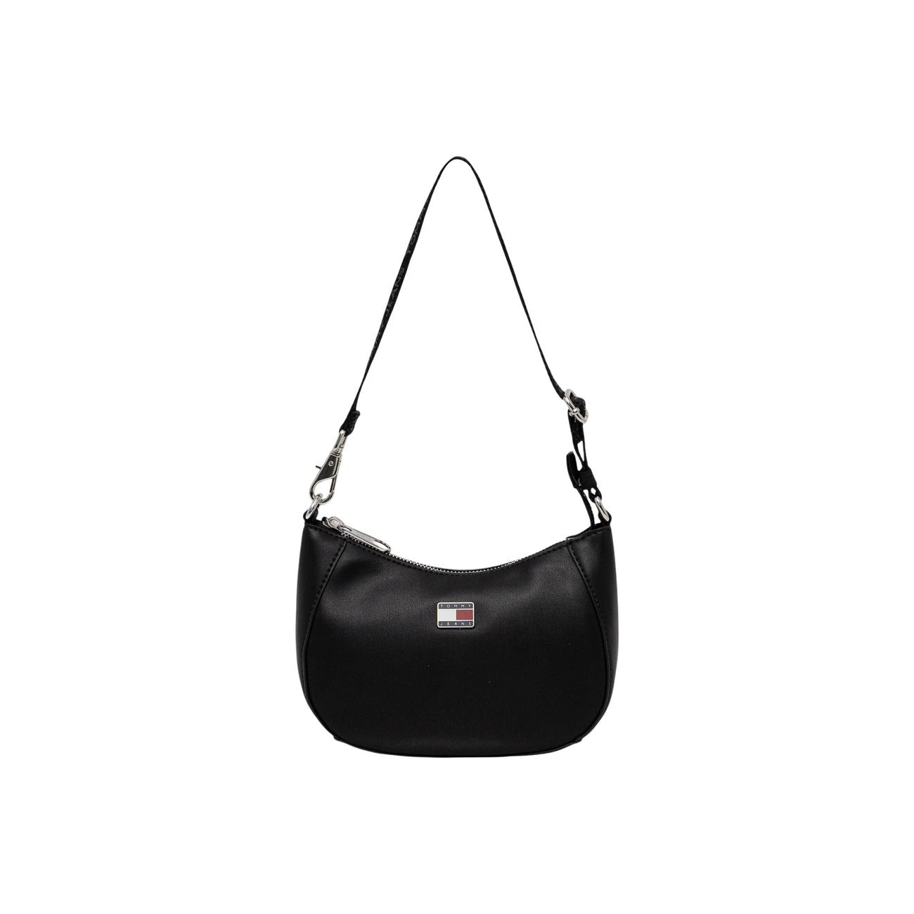 Tommy Hilfiger Borsa nera TJW DAILY ELEVATED SHOULDER BAG Donna 17x13.5x6.5 cm Vista frontale 