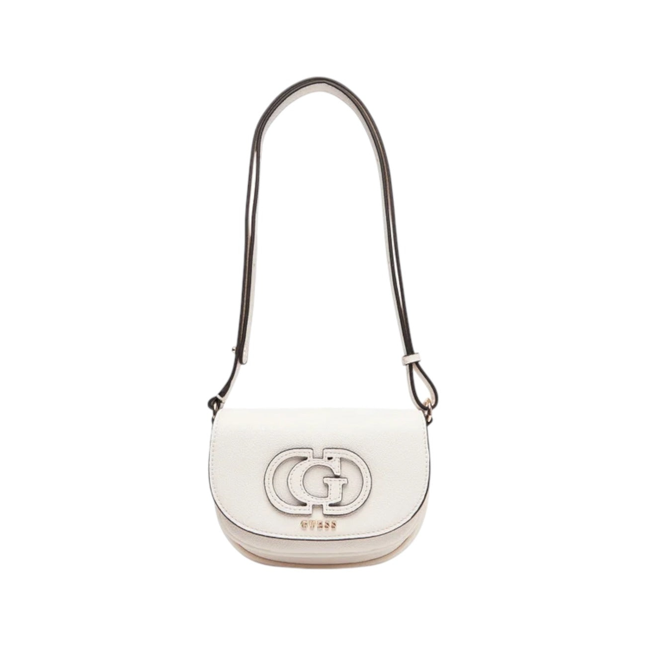 Guess Borsa Donna Nero Tracolla Bottoni Automatici Tasche Interne Esterne Poliuretano 100% 18x16x5 cm HWBG95 36780