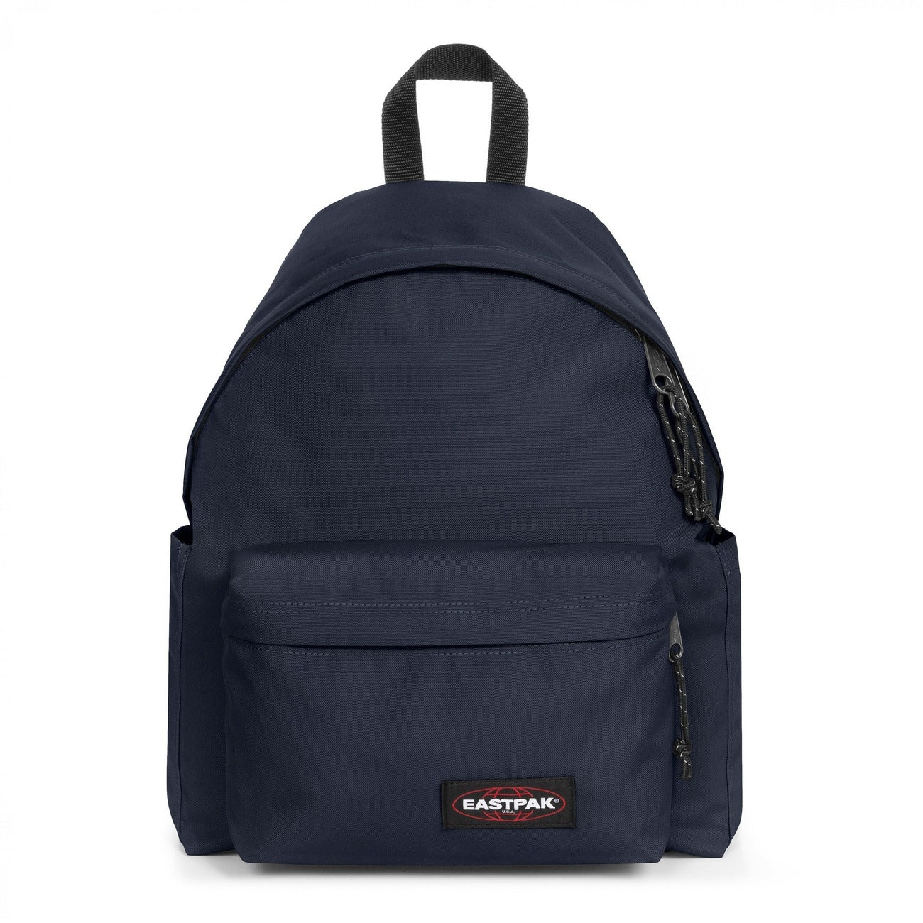 Zaino Eastpak Padded Pak'r Tech blu marine; 40x30x18 cm. 100% nylon idrorepellente, scomparto imbottito laptop 14" e tasca posteriore antifurto. Doppie tasche laterali e spallacci imbottiti regolabili.