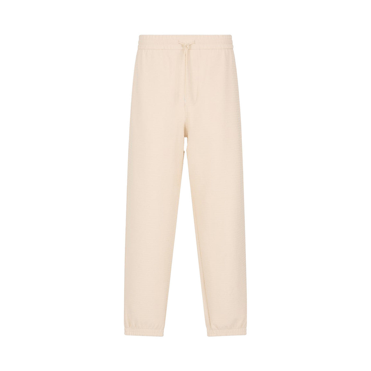 Emporio Armani Pantaloni Uomo Bianchi con Lacci Tasche Anteriori - Pantaloni Cotone Lyocell Elastan
