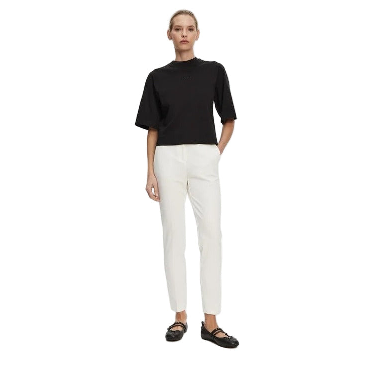 Pinko Pantaloni Donna Bianco Viscosa Nylon Elastan Primavera Estate V_32677