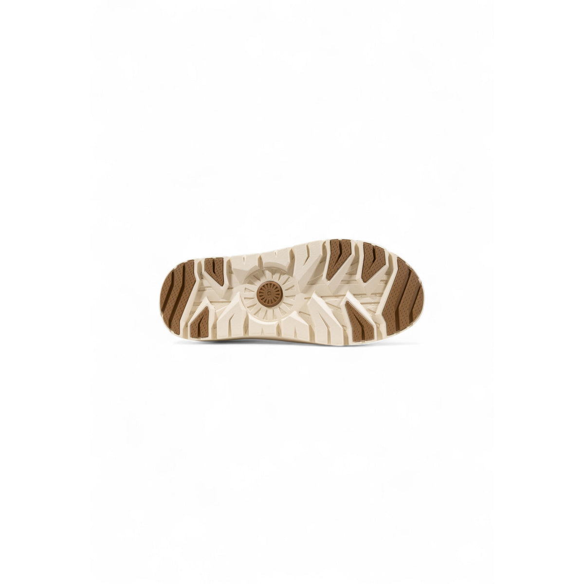 Ciabatte UGG beige impermeabili unisex – Sabot in camoscio con galoscia e fodera calda 1144096.