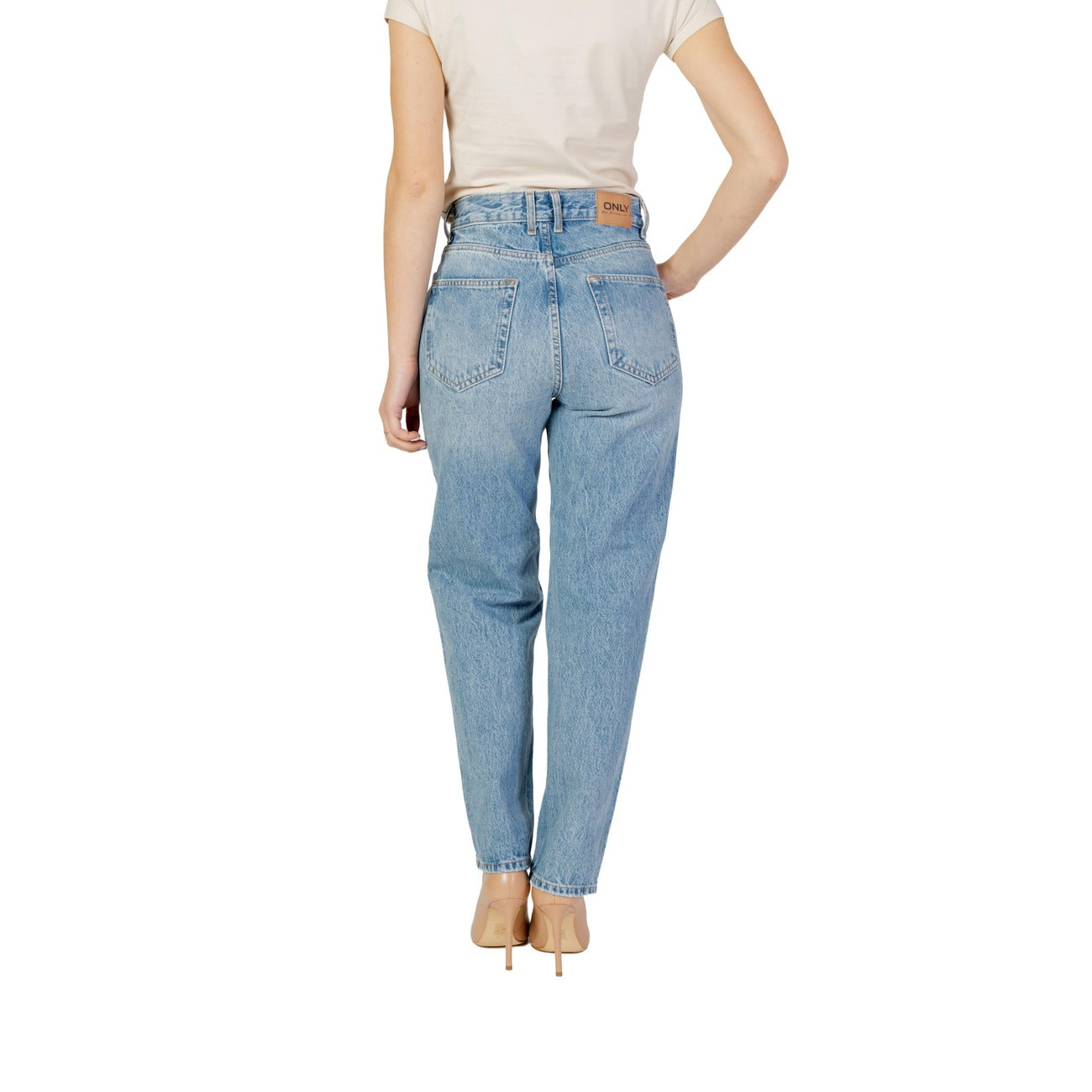 Only Jeans Donna Blu con Zip Bottone Tasche Anteriori Posteriori in Cotone 100% Tutte le Stagioni 15263588