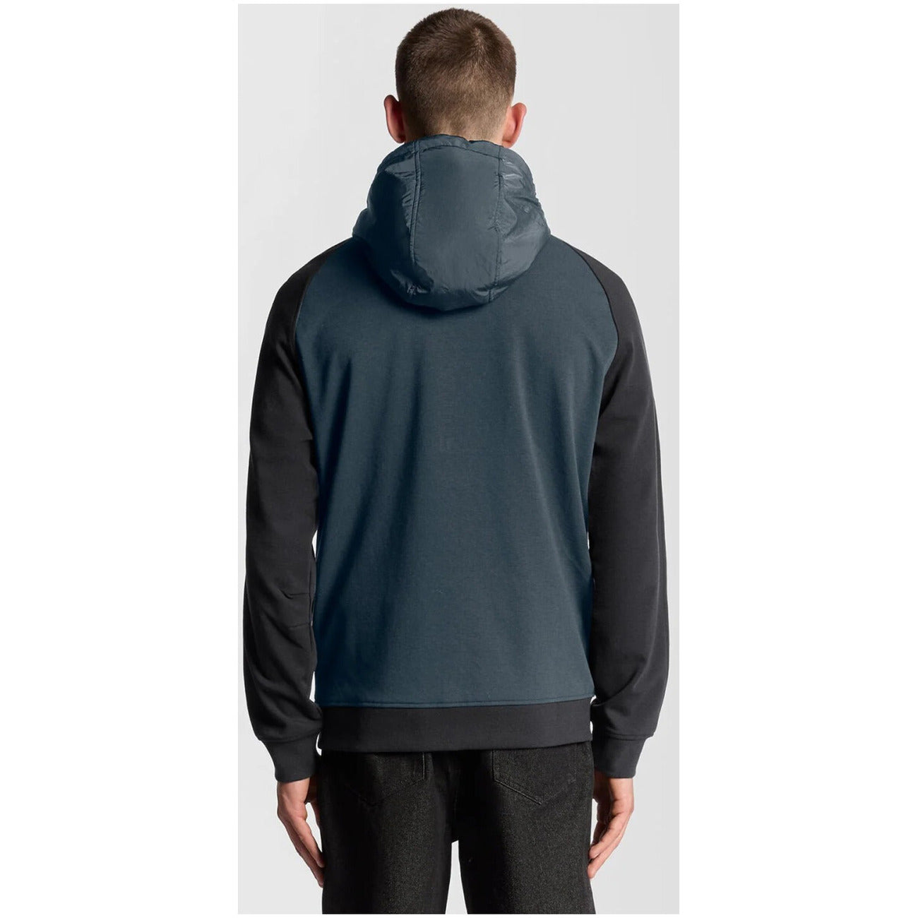 Lyle & Scott Felpa Uomo Blu con Zip Cappuccio Maniche Lunghe Tasche Anteriori in Cotone 59% Poliestere 38% Elastan 5% Autunno/Inverno ML2330V