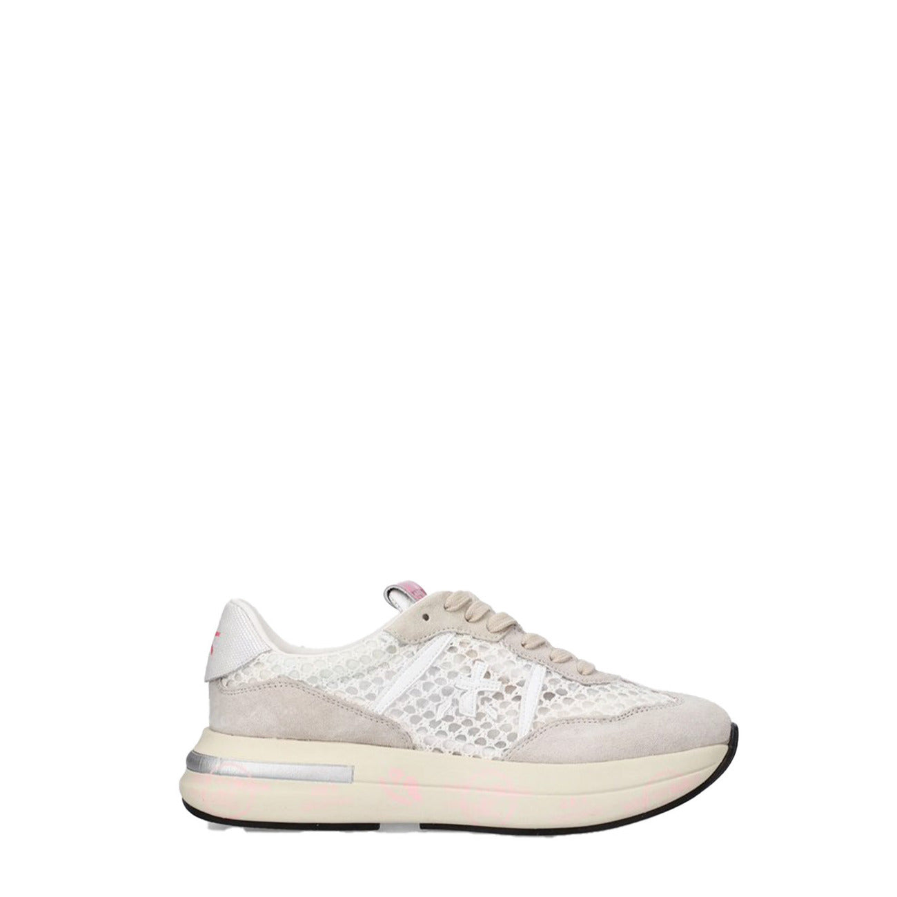 Premiata Sneakers Donna Beige con Lacci - Sneakers Pelle Basse Sportive