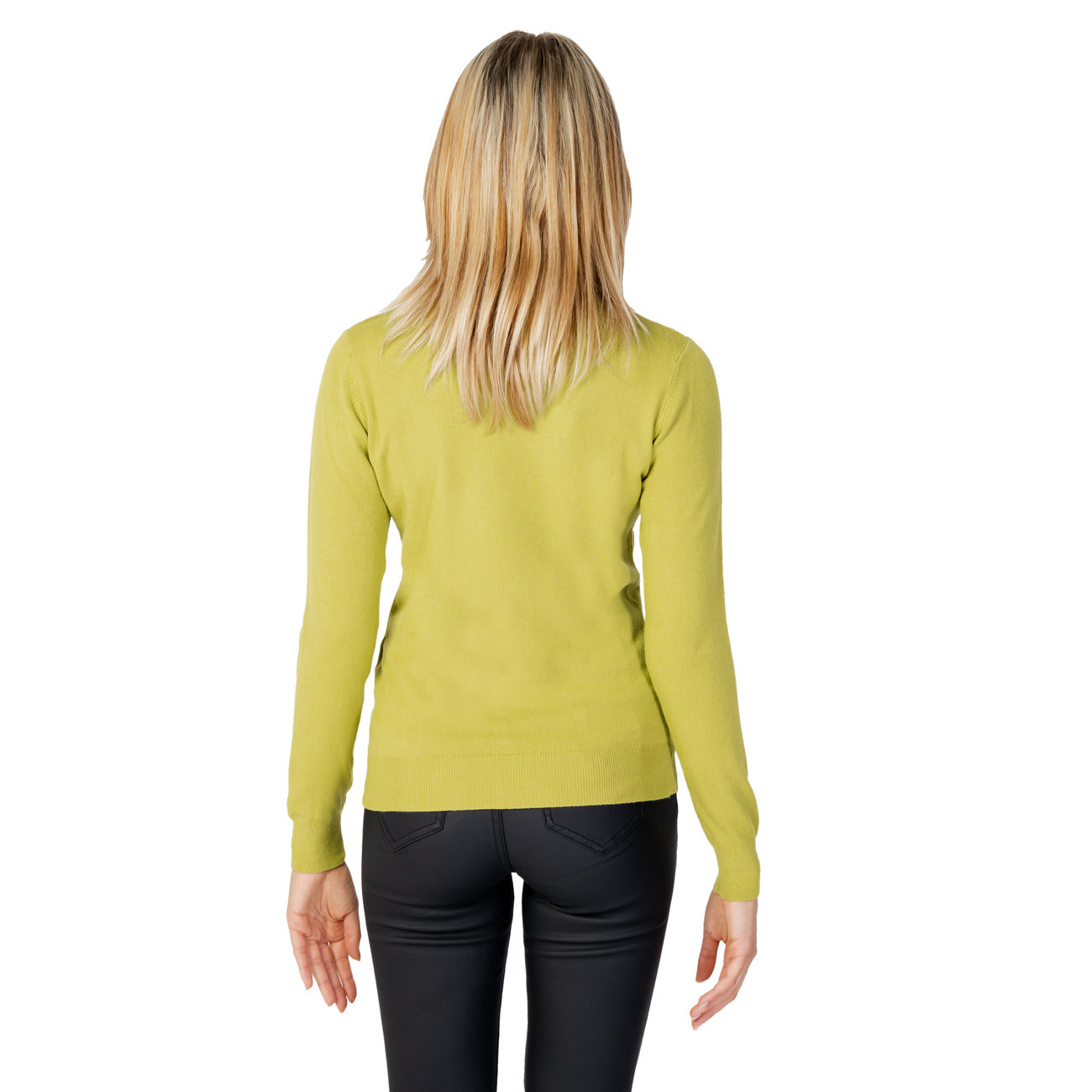 Sandro Ferrone Maglia Donna Verde in 77% Viscosa 23% Nylon a Manica Lunga con Scollo Alto S34YBCFUMAIOLO
