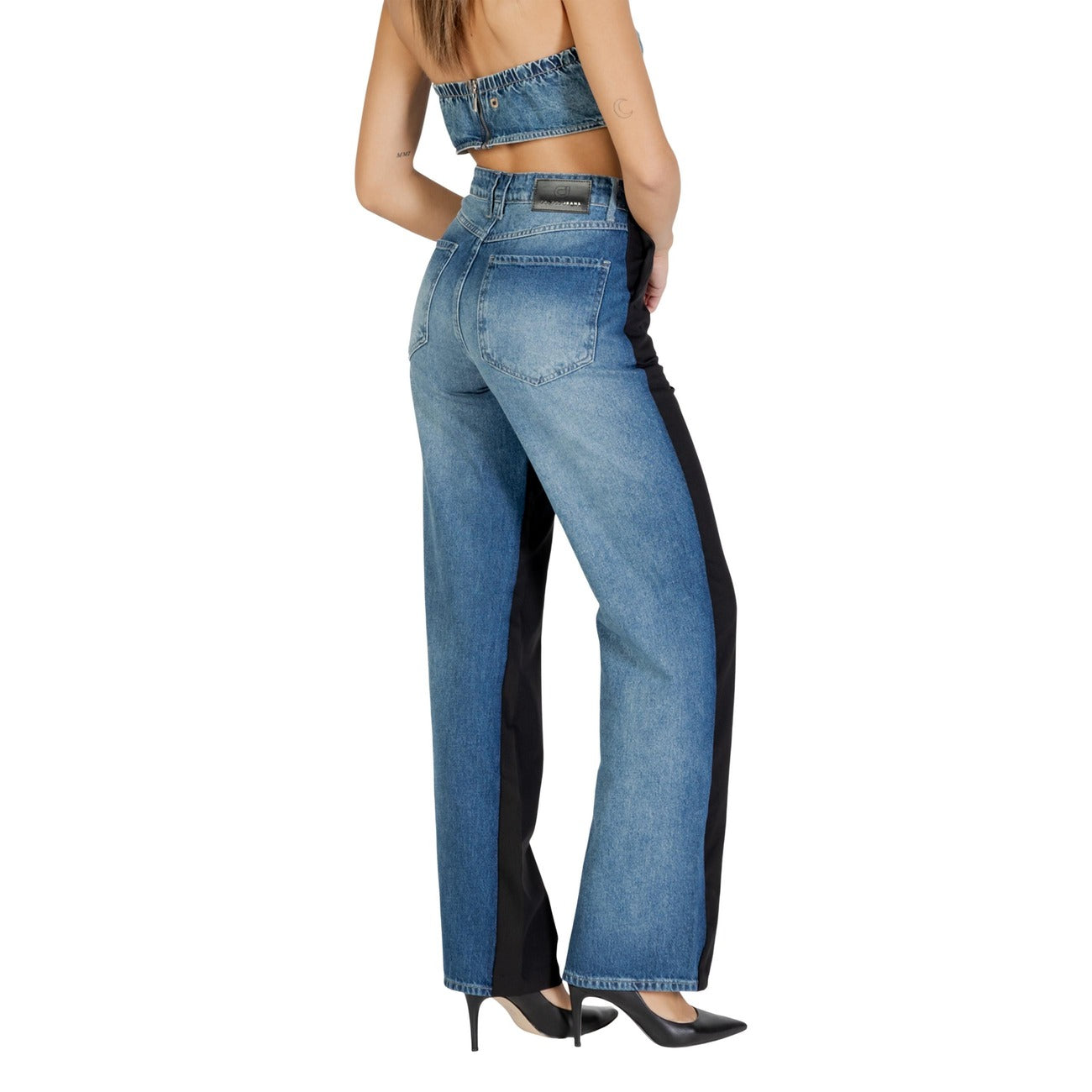 Colcci Jeans Donna Nero Zip Bottone Gancio Tasche Poliestere Viscosa Elastan Autunno Inverno 002.11.00425