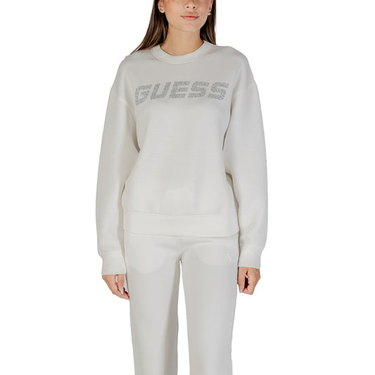 Guess Active Women's White Sweatshirt V4BQ15 K7UW2 - Viscose 77%