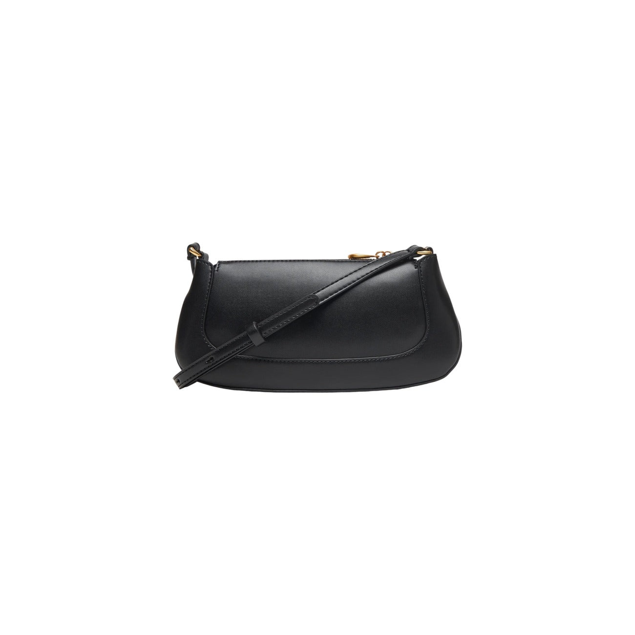 Calvin Klein Borsa Donna Nera a Tracolla con Cerniera - Borsa Poliuretano Tasca Interna 24x12x4cm
