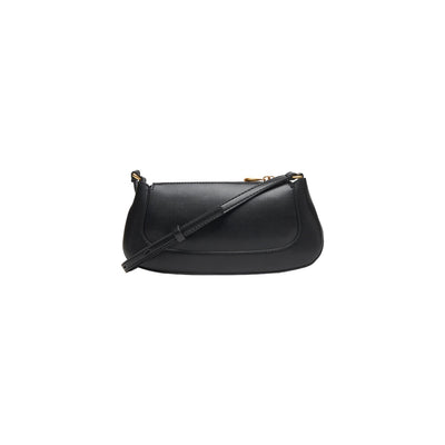 Calvin Klein Borsa Donna Nera a Tracolla con Cerniera - Borsa Poliuretano Tasca Interna 24x12x4cm