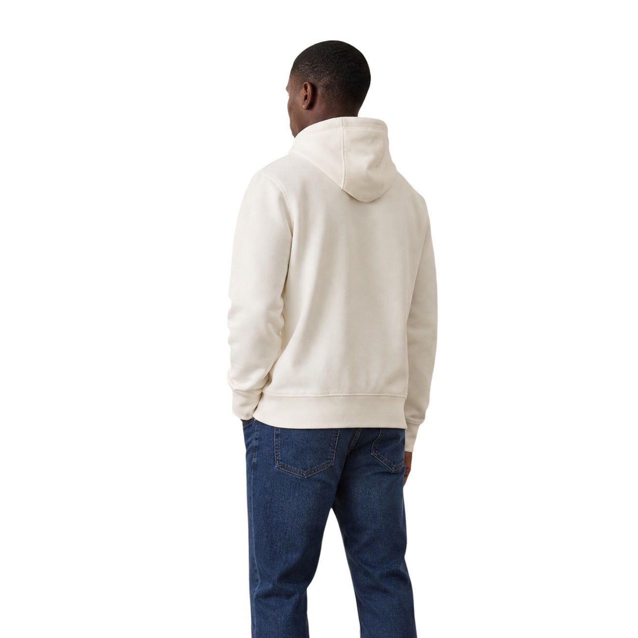 Felpa Tommy Hilfiger uomo con cappuccio e logo heritage. Felpa pesante in misto cotone con tasca a marsupio frontale, cappuccio con coulisse a contrasto e dettagli iconici del brand, abbigliamento uomo autunno inverno.