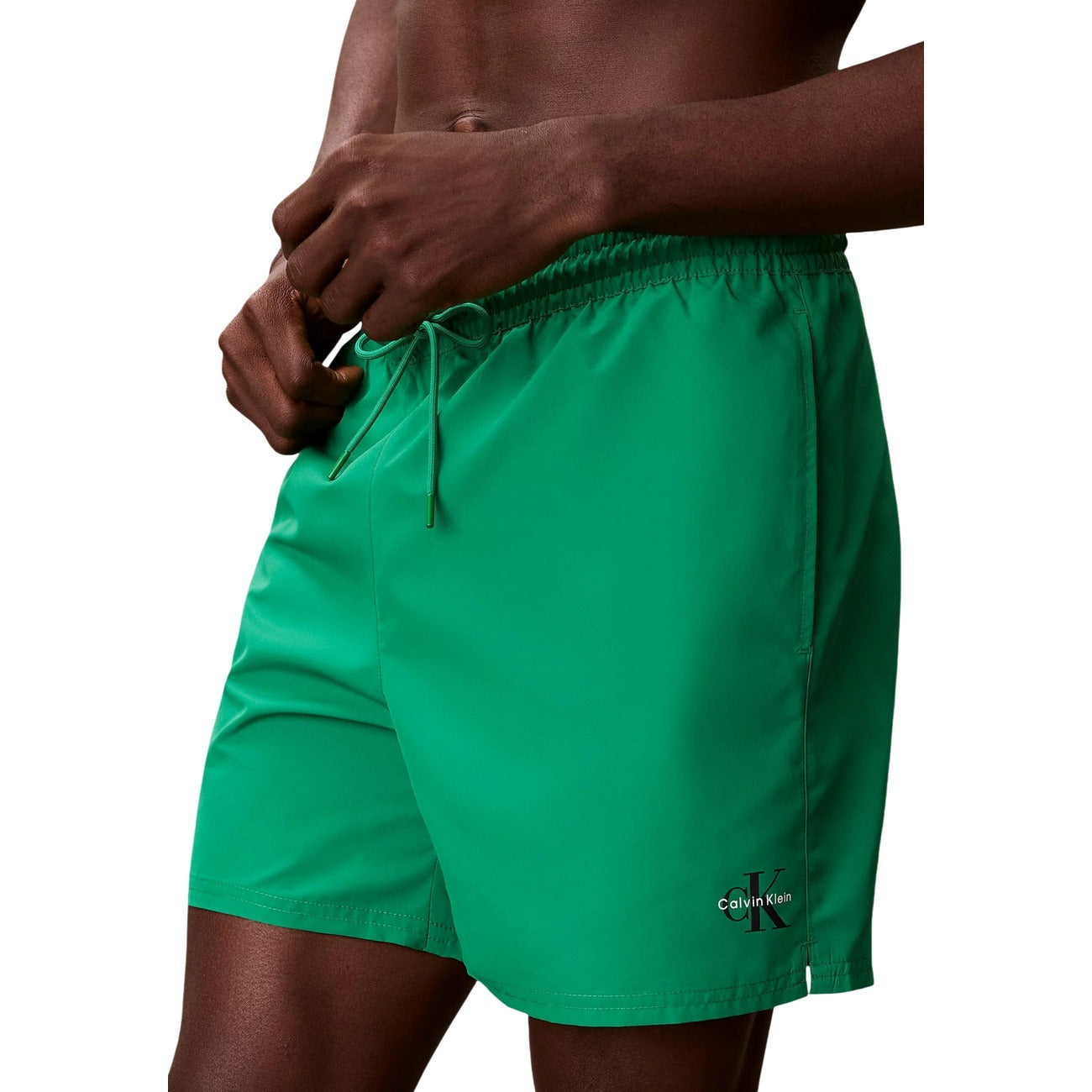 Calvin Klein Jeans Costume boxer con Cordoncino Medio - CK Monogram Uomo MEDIUM DRAWSTRING WAISTBAND