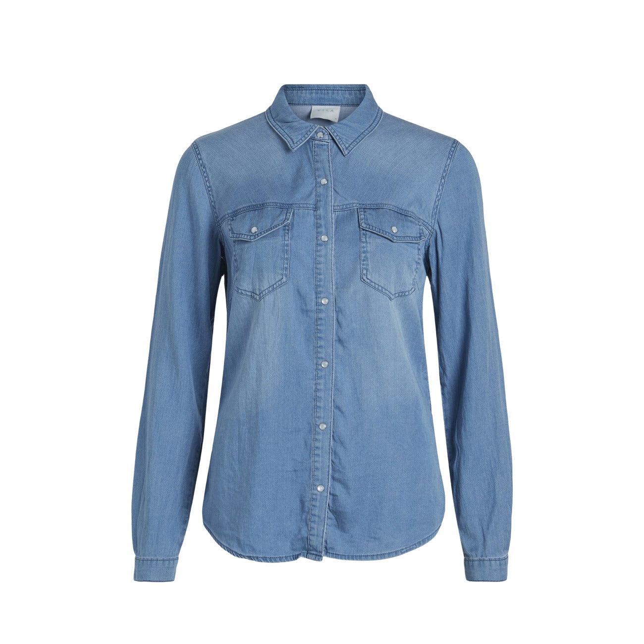 Vila Clothes Camicia di jeans manica lunga Donna