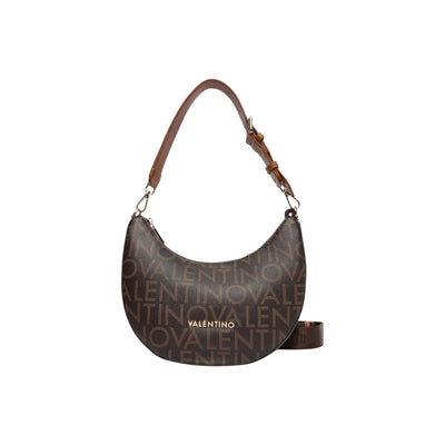 Valentino Bags Borsa Donna Nera a Mano Tracolla con Cerniera - Borsa Poliuretano Tasca Interna 28x23x10cm