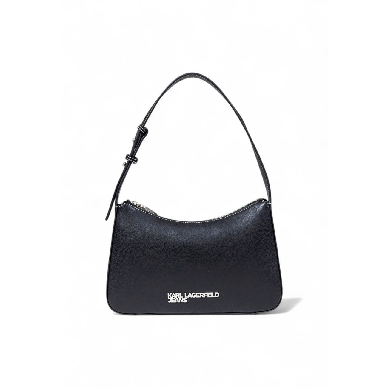 Karl Lagerfeld Jeans Borsa Donna Nera a Mano - Borsa Ecopelle Cerniera Tasche 17x29x5cm
