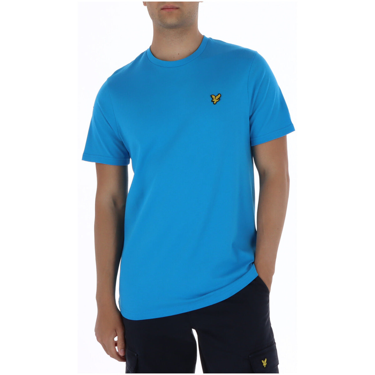 Lyle & Scott T-Shirt Uomo Marrone Manica Corta Scollo Tondo 100% Cotone Autunno/Inverno TS400VOG