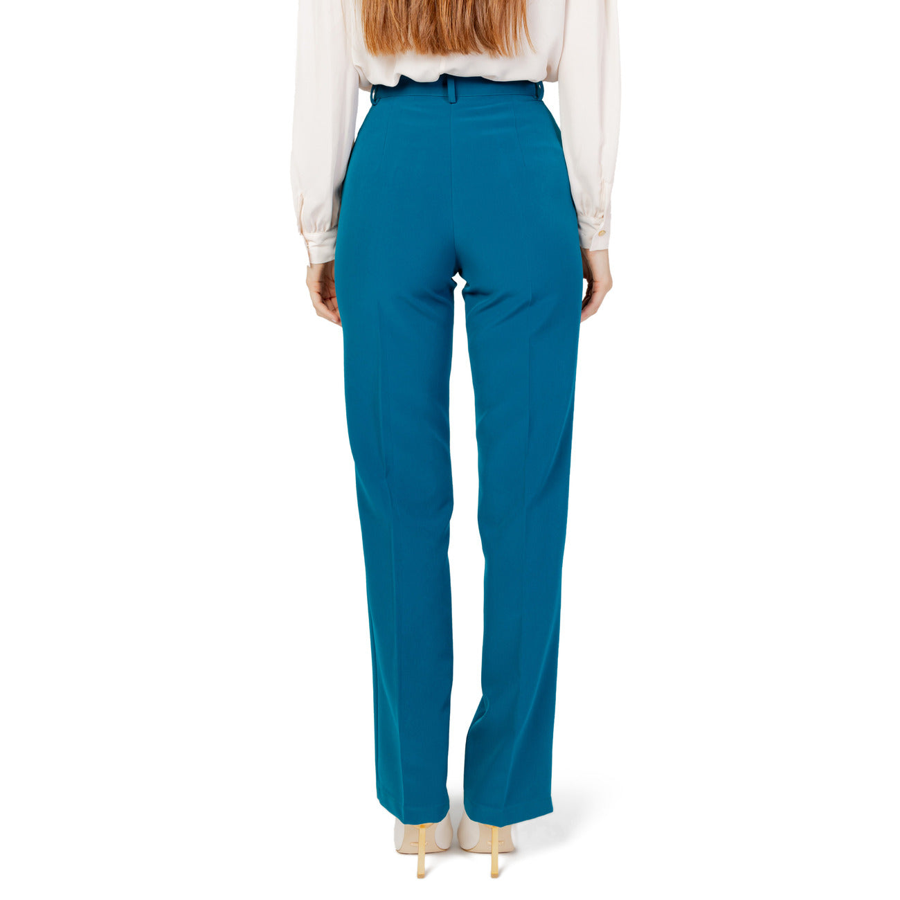 Hanny Deep Pantaloni Donna Verde Monocromo Cerniera 88% Altre Fibre 12% Lycra Primavera/Estate F876YBDP3423B