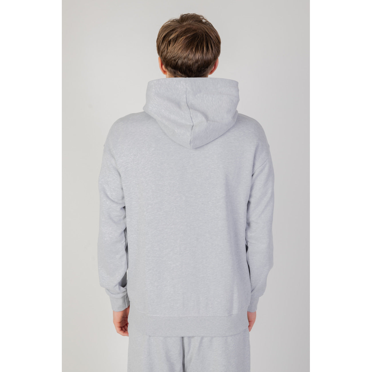 Underclub Felpa Cappuccio Uomo Grigia Maniche Lunghe Cotone 100% 23IUC80040