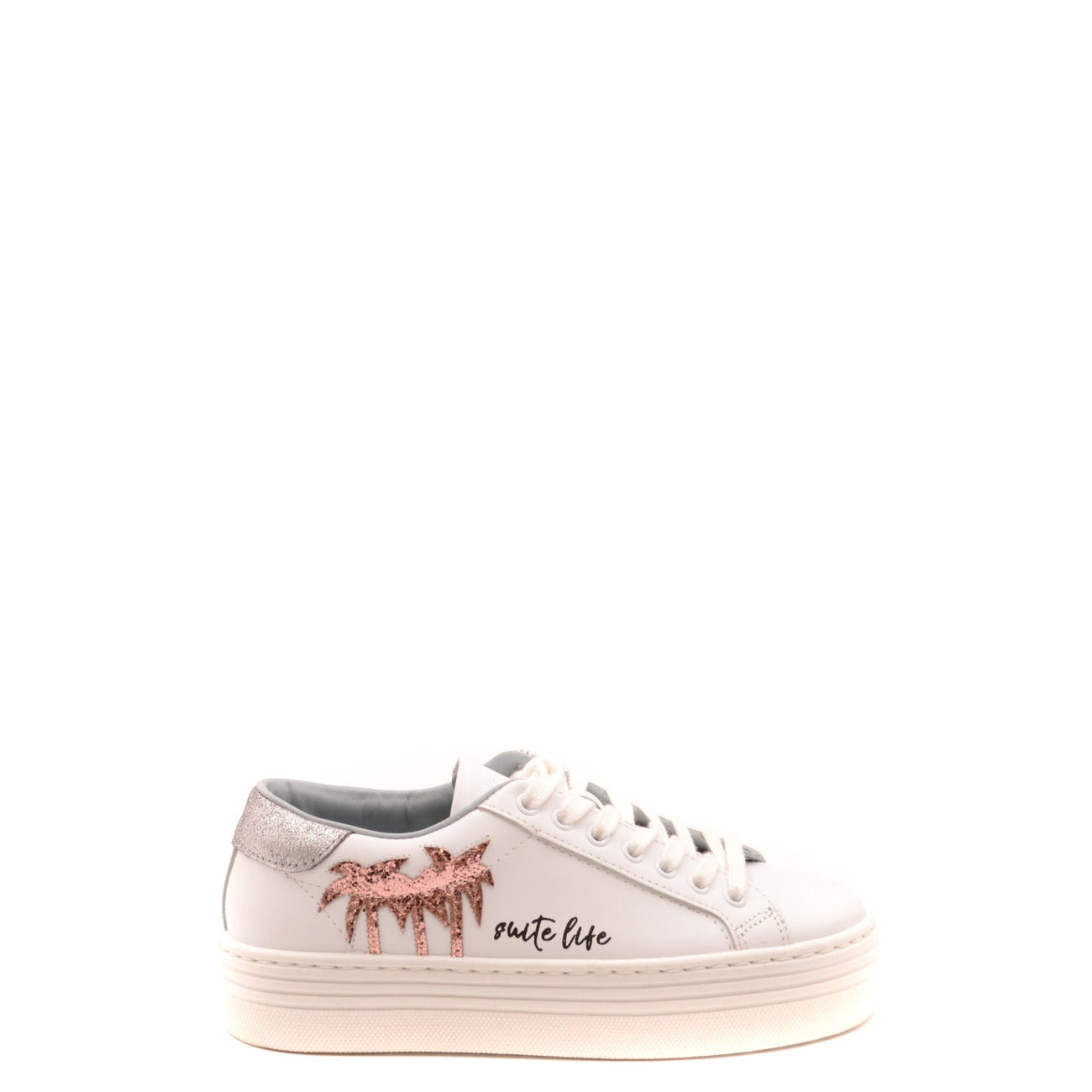 Sneakers Donna Chiara Ferragni Bianche con Plateau - Italian Fashion Icon