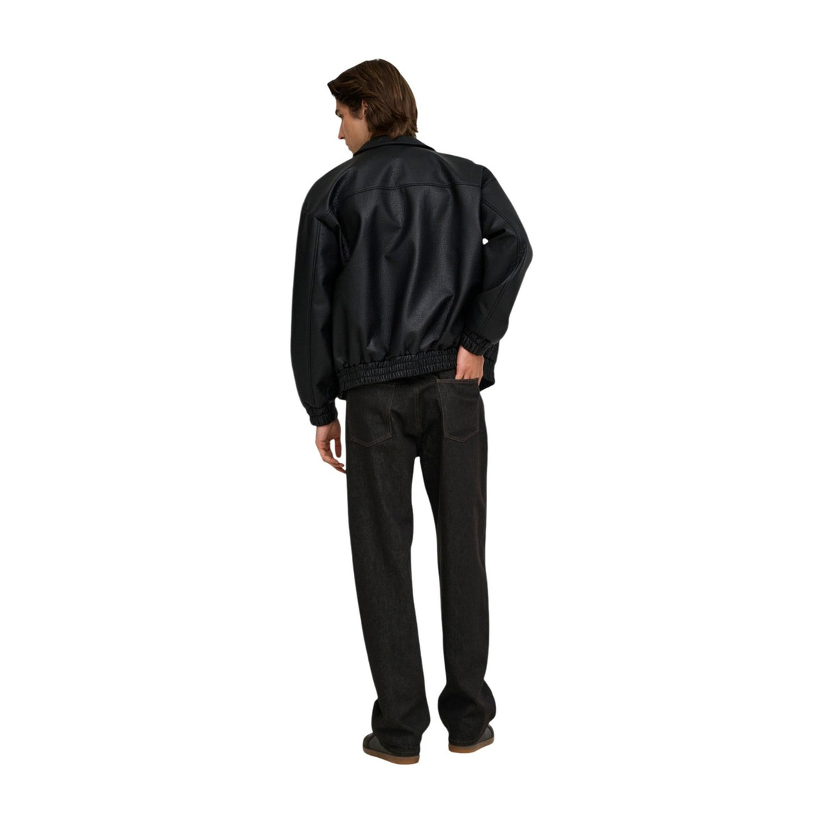 Jeans marroni uomo vestibilità ampia Only & Sons FADE 22039479. Pantaloni denim in 100% cotone (80% cotone organico) lavaggio unwashed con patta a bottoni, rivetti e passanti per cintura.