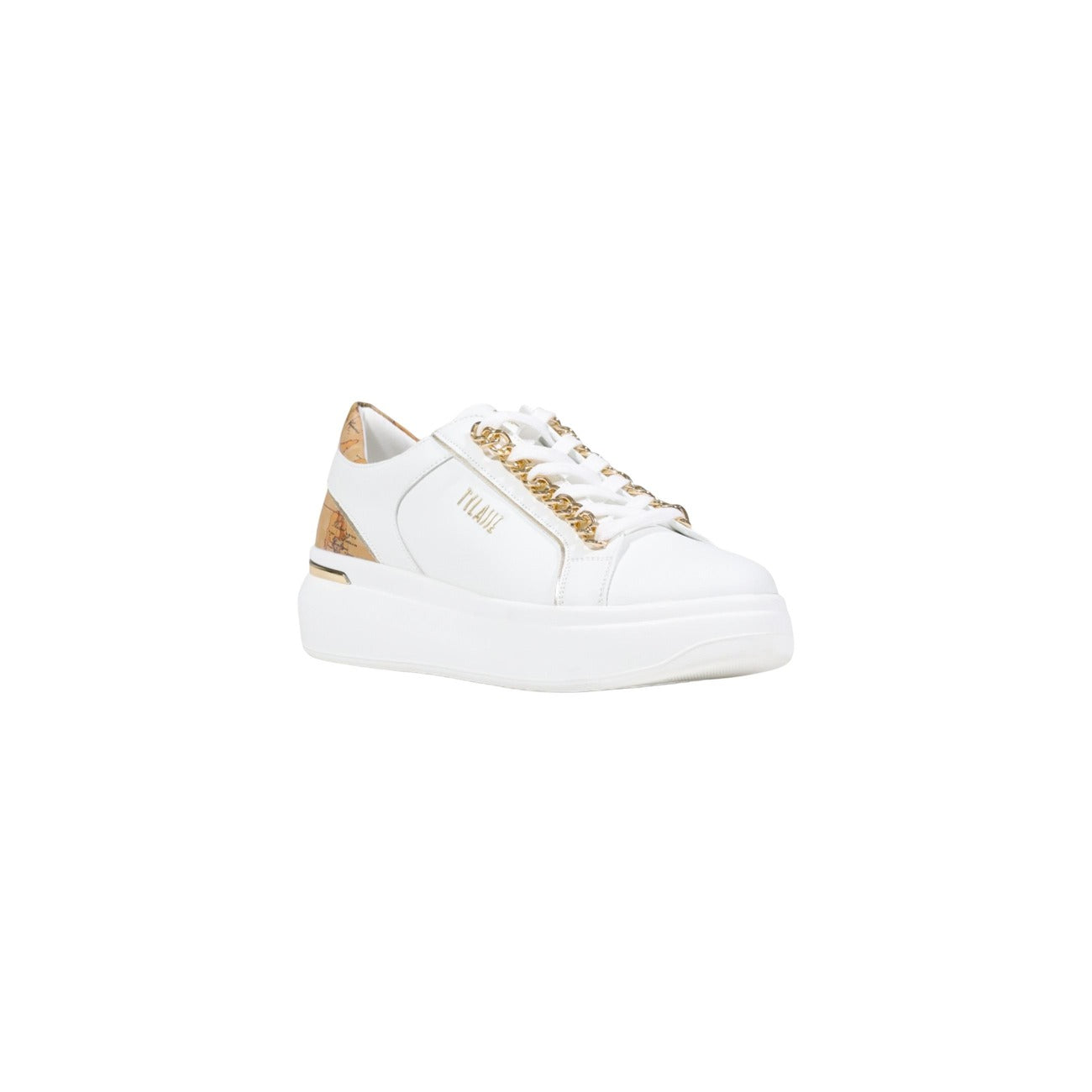 Alviero Martini Prima Classe Sneakers Donna Bianche con Lacci Plateau - Sneakers Poliuretano