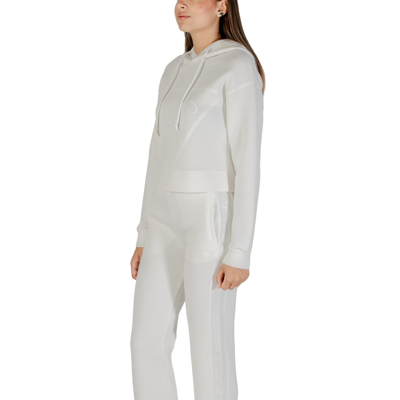 Guess Active Women's Hoodie Beige V2YQ08 K7UW2 - 77% Viscose