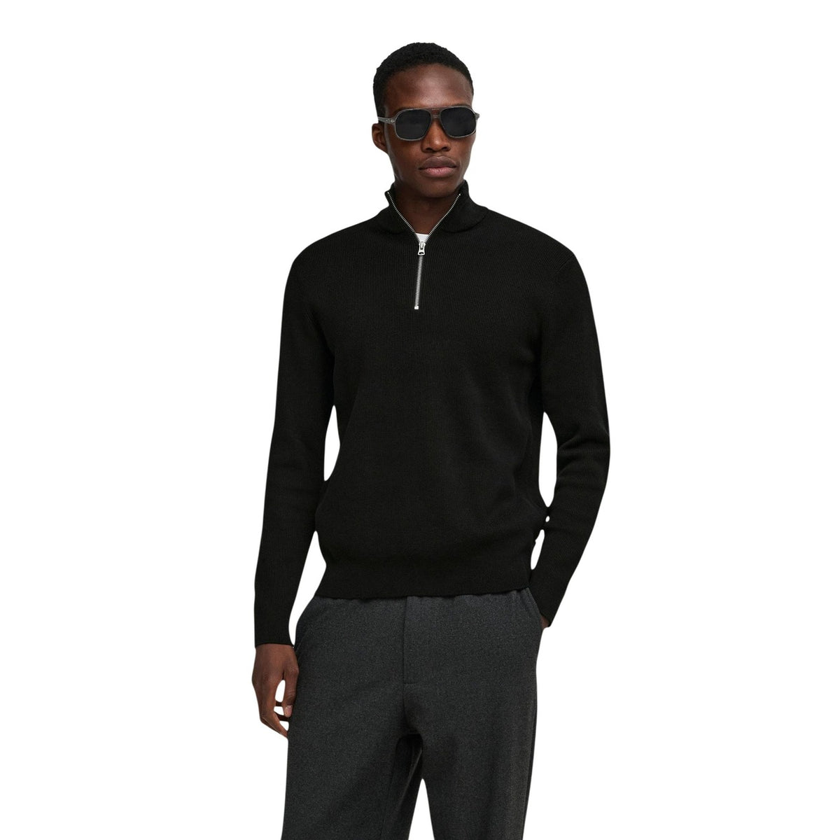 Pullover uomo Only & Sons – Maglia collo alto con mezza zip 22023210.