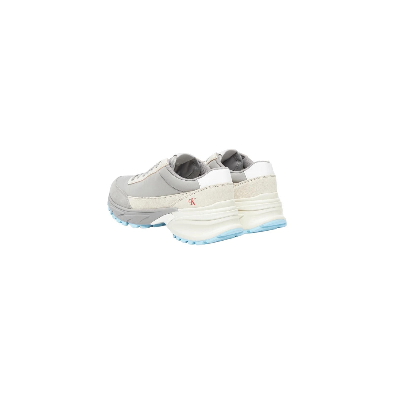 Calvin Klein Jeans Sneakers Donna Grigio Lacci Pelle 50% Sportive Basse Autunno Inverno YW0YW01852