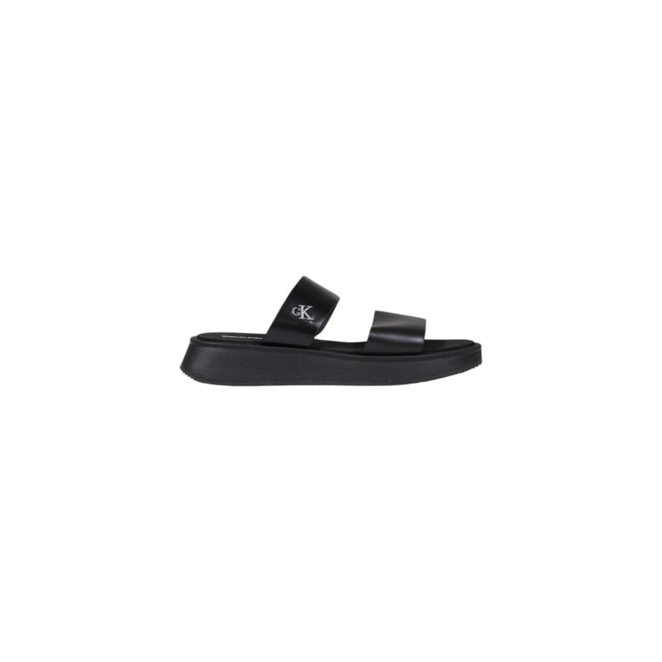 Calvin Klein Jeans Ciabatte Donna Nero Rivestimento Pelle 100% Pelle Primavera/Estate YW0YW01694