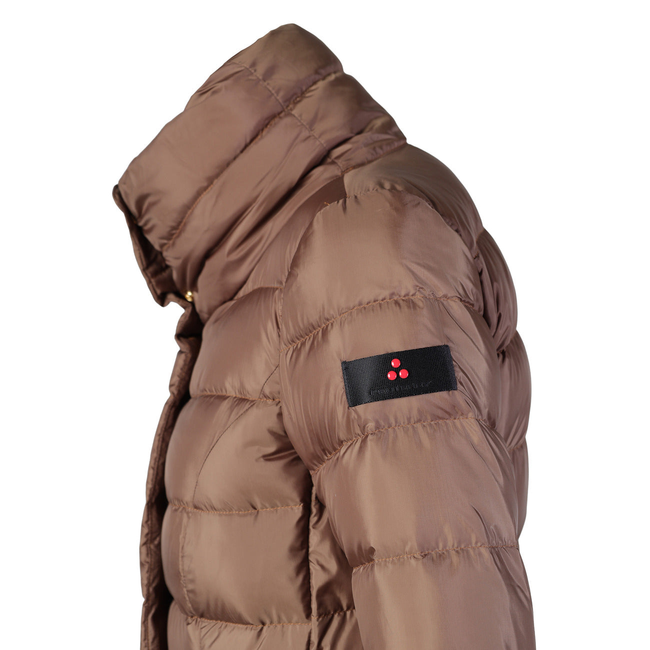 Peuterey Giubbotto Donna Marrone - Giacca Invernale con Zip e Bottoni Automatici Tasche