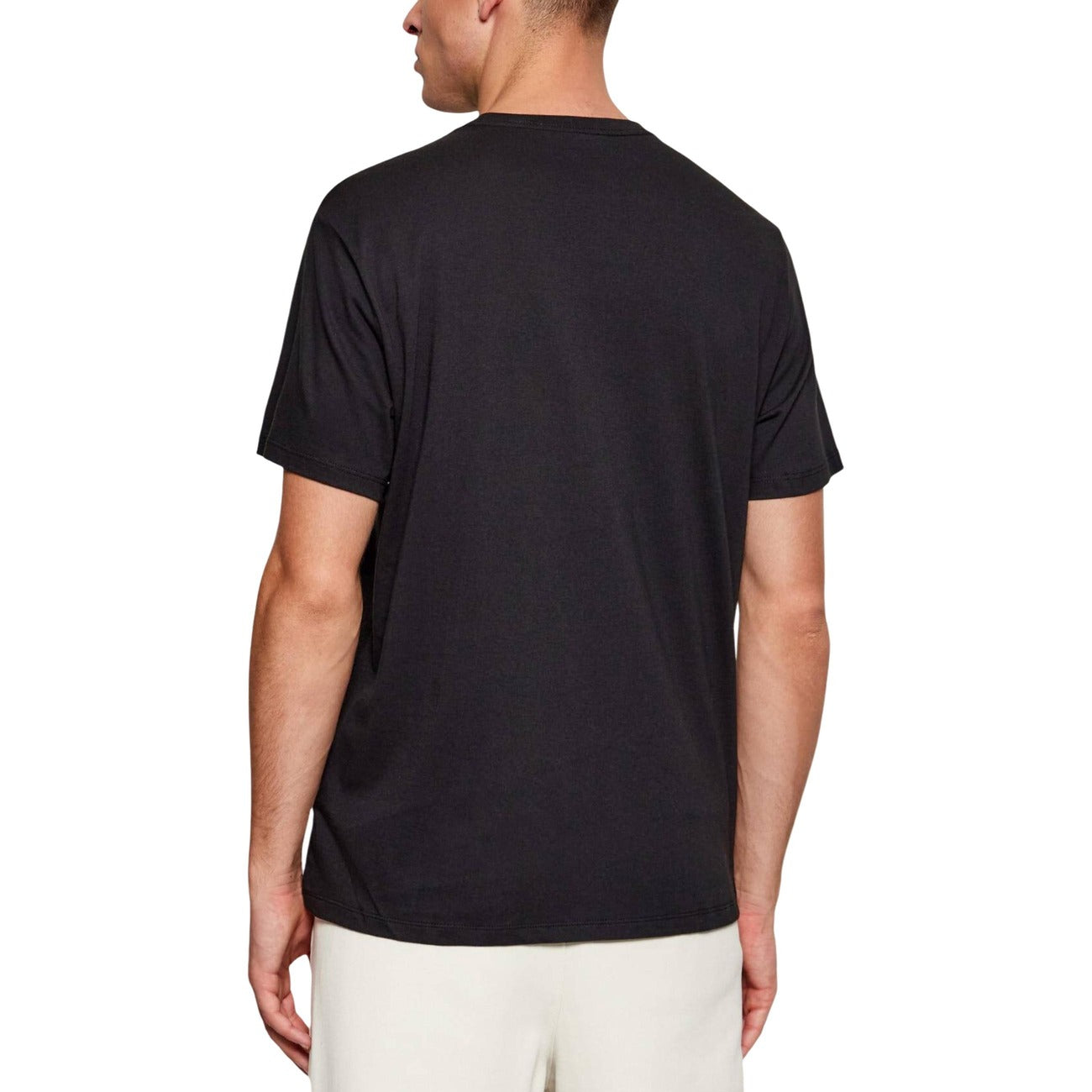 Calvin Klein Jeans T-Shirt Uomo Nero Maniche Corte Scollo Tondo Cotone 100% Primavera Estate LV04RB866G