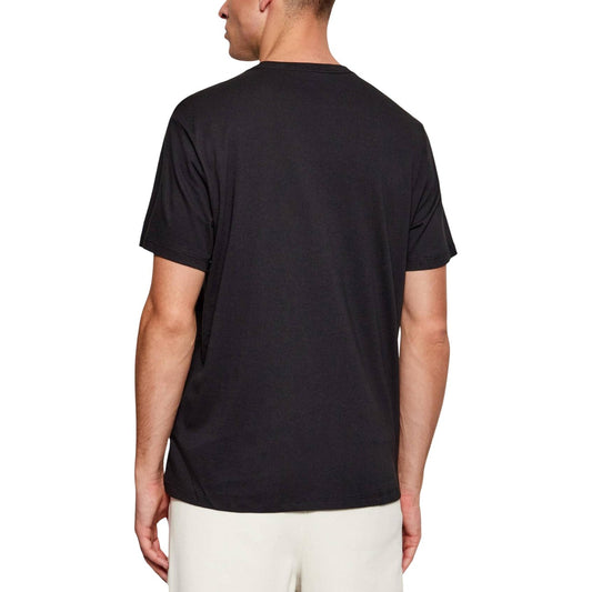 Calvin Klein Jeans T-Shirt Uomo Nero Maniche Corte Scollo Tondo Cotone 100% Primavera Estate LV04RB866G
