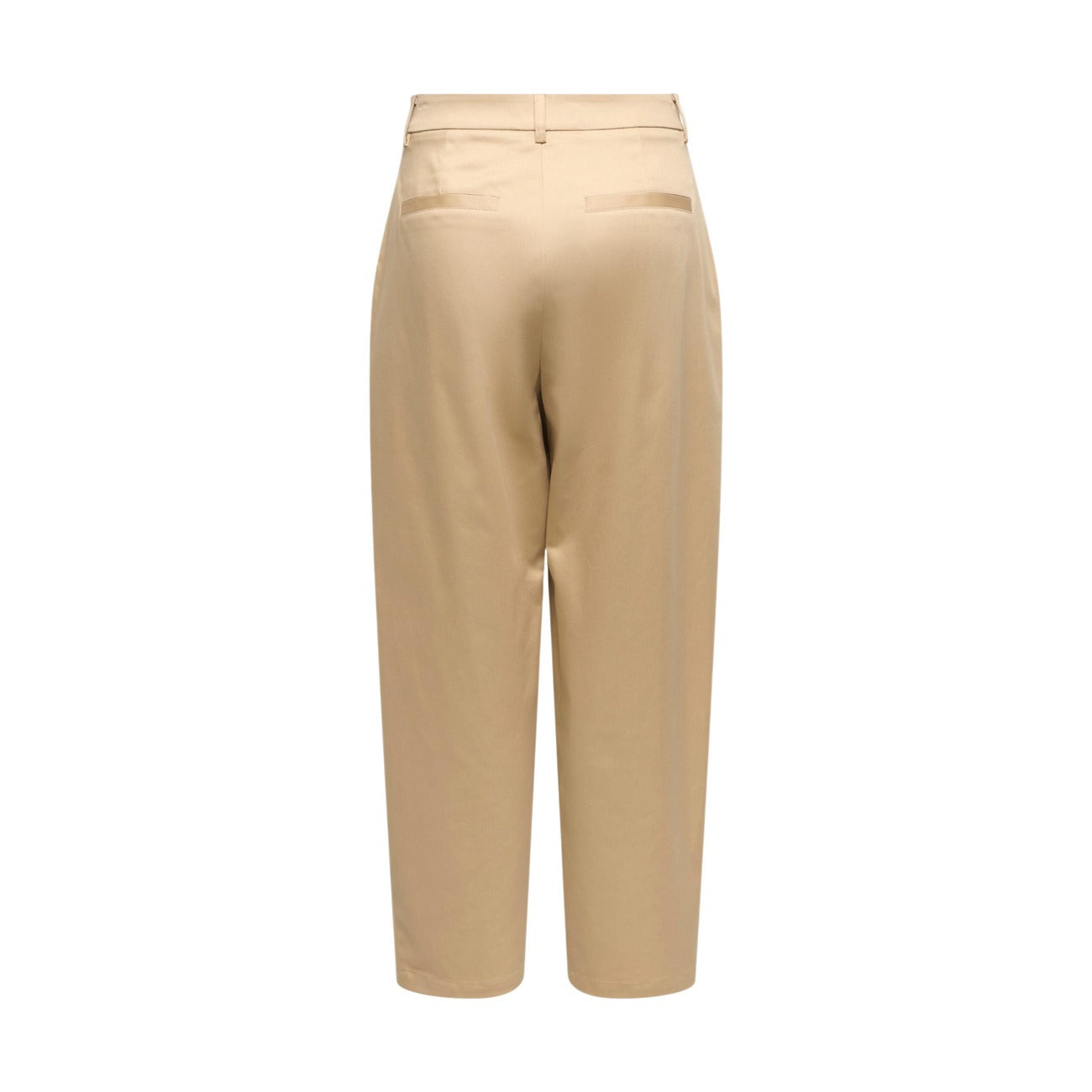 Pantaloni Barrel Chino Only; Beige. Taglio cropped alla caviglia, piega centrale, tessuto stretch resistente. Vestibilità contemporanea e confortevole. Il passe-partout 4 stagioni per ogni occasione. Posteriore 